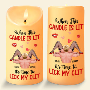 Personalized Gifts For Couple LED Candle, Naughty Couple Christmas 01XQTN251024HH