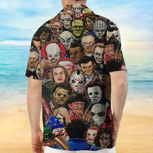 Horror Movie Character Hawaiian Shirt, Funny Gift, Halloween Outfit For Horror Fans 10huhn140623 - Hawaiian Shirts - GoDuckee
