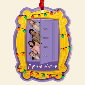 Custom Photo Gift For Friends Christmas Acrylic Ornament 01OHPU270924 - Ornament - GoDuckee