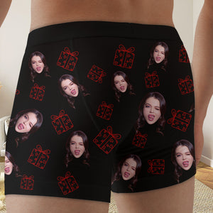 Big Gift For Valentine's Day, Personalized Photo Men's Boxer Briefs, Unique Gifts For Him 04CHDT131223 - Boxer Briefs - GoDuckee