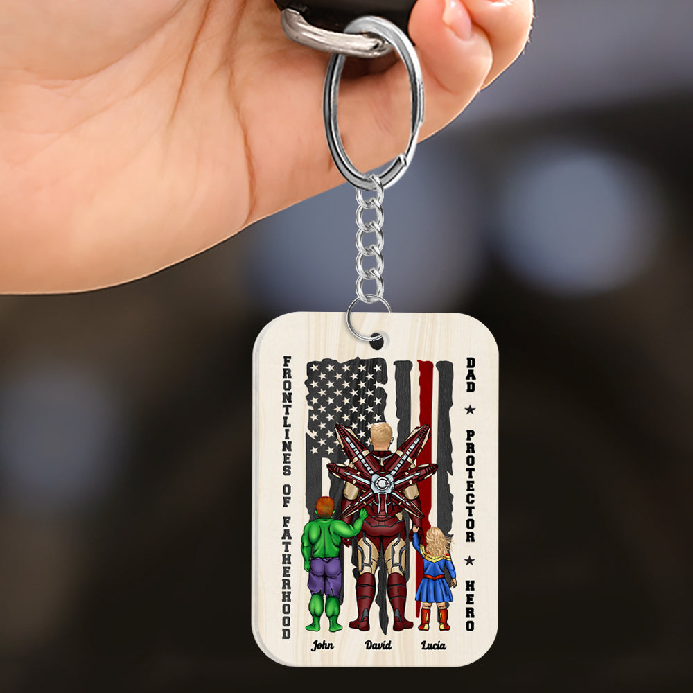 Dad - Personalized Keychain PW-KCH-02dnhn310523tm - Keychains - GoDuckee