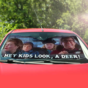 Hey Kids Look A Deer, Gift For Christmas Comedy Film Lover, Windshield Sunshade - 02hudt131123 - Doormat - GoDuckee