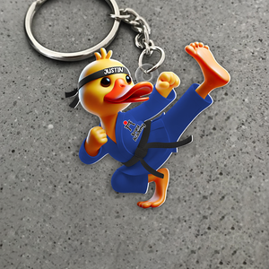 Personalized Gifts For Karateka Keychain Duck Karate 01ohpu201224 - Keychains - GoDuckee