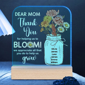 Personalized Gifts For Mom LED Light Best Mom In The World 04DTDT130124 - Led Night Light - GoDuckee