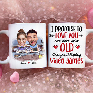 Personalized Gift For Couple Mug I Promise To Love You - Coffee Mug - GoDuckee