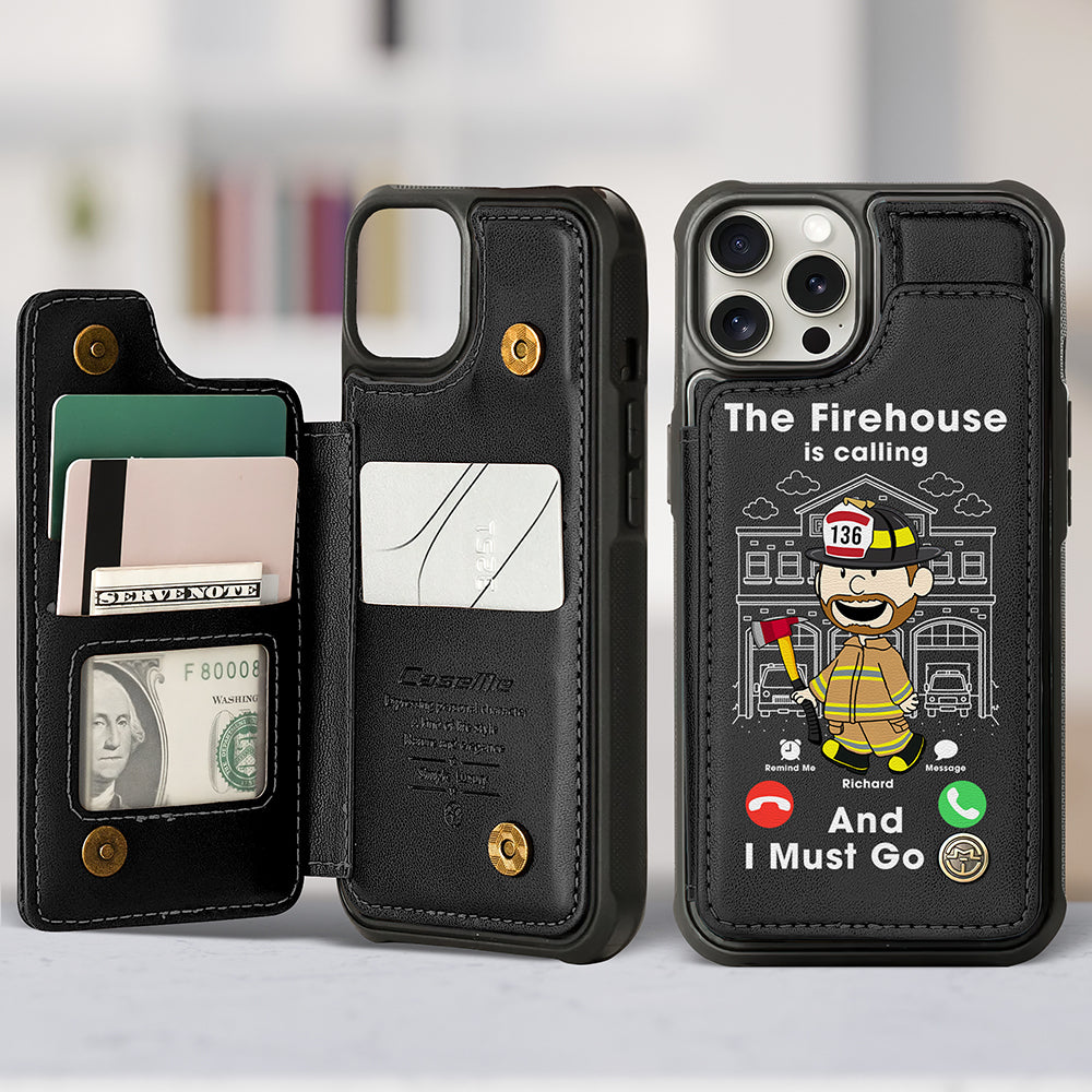 Personalized Gifts For Firefighter Leather Flip Wallet Phone Case 07ohqn210225hg - Phone Case - GoDuckee