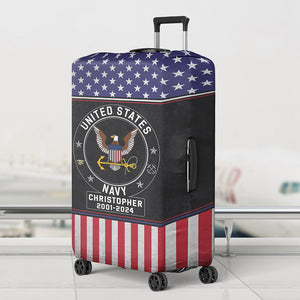 Personalized Gifts For Veteran Luggage Cover 01QHQN050724 - Luggage Covers - GoDuckee