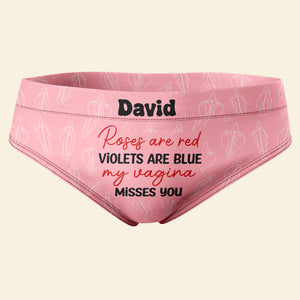 Personalized Gifts For Her Women's Briefs My Vagina Misses You Funny Valentine's Gifts - Boxers & Briefs - GoDuckee
