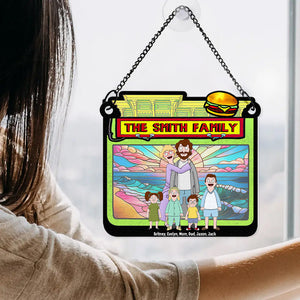 Personalized Gifts For Family Suncatcher Ornament Happy Family 01ACDT100225HG - Ornament - GoDuckee