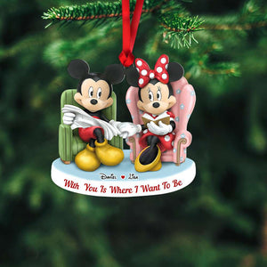 Cute Couple 01huhn271023 Personalized Ornament - Ornament - GoDuckee