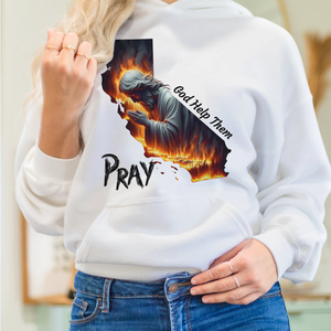 Pray for California Los Angeles Fire Shirt 05ohpu110125 Pray God Help Them - Shirts - GoDuckee