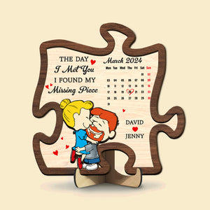 Personalized Gifts For Couple Wood Sign 02xqtn161224hg Found My Missing Piece - Wood Sign - GoDuckee