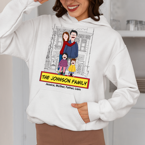 Personalized Gifts For Family Shirt Cartoon Family 05ACPU120225HG - Shirts - GoDuckee