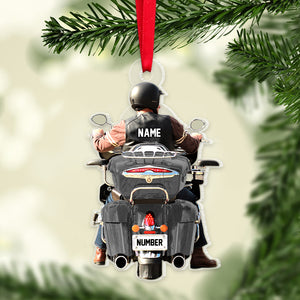 Personalized Motorcycle Acrylic Ornament, PW17-03NATN130923, Christmas Gift For Biker - Ornament - GoDuckee