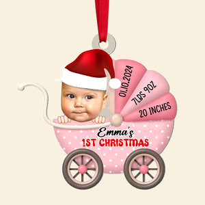 Custom Photo Gifts For Kids Christmas Ornament 04natn040924 New Born Baby - Ornament - GoDuckee