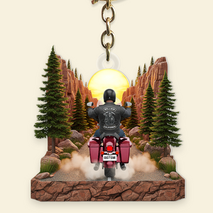 Biker Keychain - Personalized Gifts For Biker 01ohpu050625 - Keychains - GoDuckee