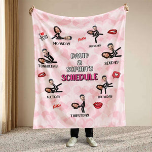 Personalized Custom Photo Gifts For Couple Blanket Naughty Couple 04TOMH181224 - Blanket - GoDuckee