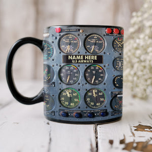 Personalized Aircraft Cockpit Mug, Gift For Airplane Lovers BLM-humix151223 - Coffee Mug - GoDuckee