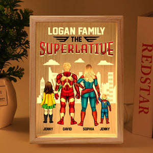 Personalized Gifts For Family Picture Frame Light Box The Superlative 02QHTN120124PA - - GoDuckee