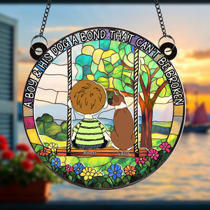 Personalized Gifts For Dog Lovers Suncatcher Ornament, Bond That Can't Be Broken 02tgqn190225hg - Ornament - GoDuckee