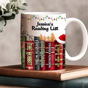 Personalized Gifts For Book Lover Christmas Coffee Mug 03HUPU221124 - Coffee Mug - GoDuckee