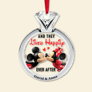 And They Lived Happily Ever After, Personalized 03QHTN061023 Ornament, Christmas Gift For Couple - Ornament - GoDuckee