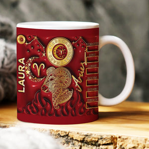 Gift For Zodiac Lover, Personalized Mug, Astrological Sign Quote Mug - Coffee Mug - GoDuckee