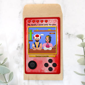 Personalized Gift For Couple Aluminum Wallet Card I Exist Only For You 05TOQN051224PA - Wallet Card - GoDuckee