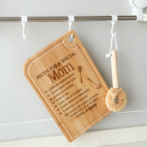 Recipe For A Special Mom, Gift For Mom, Personalized Cutting Board, Love Ingredients Cutting Board - Home Decor - GoDuckee