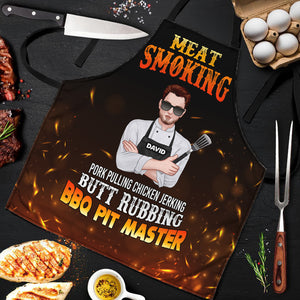 Personalized Gifts For Dad Aprons Meat Smoking 02KAHN060224TM - Aprons - GoDuckee