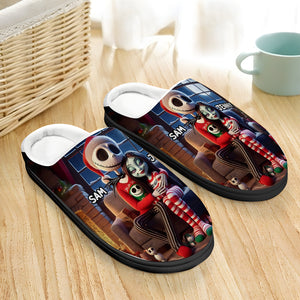 Personalized Gifts For Couple Slippers Christmas 03XQMH180924 - Shoes - GoDuckee