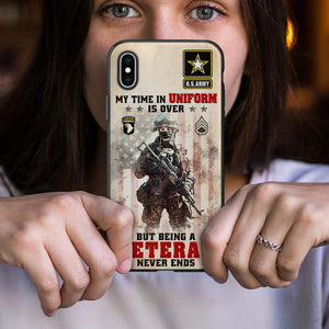 Custom Military Rank Gifts For Veteran Phone Case 08qnqn100724 - Phone Case - GoDuckee