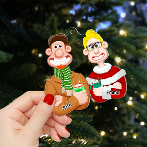 Personalized Gift For Couple Christmas Ornament 06ACPU121124PA - Ornament - GoDuckee