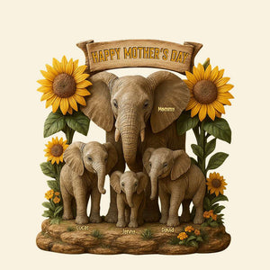 Personalized Gifts For Mom Plaque, Happy Mother's Day 01XQTN080425 - Shaped Plaques - GoDuckee