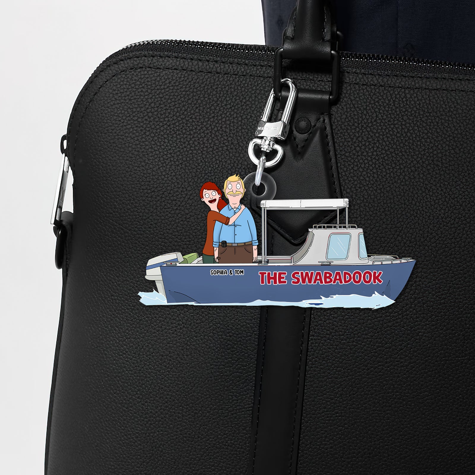 Personalized Gifts For Couple Keychain, Happy Trip On Motorboat 03qhtn070225hg - Keychains - GoDuckee