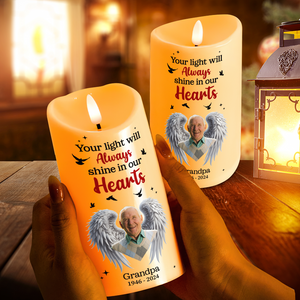 Custom Photo Memorial Gifts For Family Led Candle 04TGPU281024 - Led Candle - GoDuckee