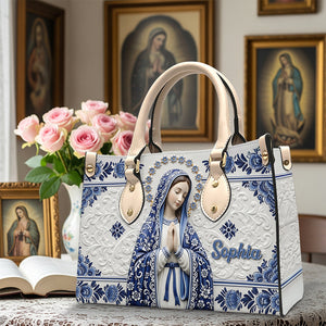 Ave Maria Leather Bag Personalized Gifts For Catholic 02NAQN100725 - Leather Bag - GoDuckee