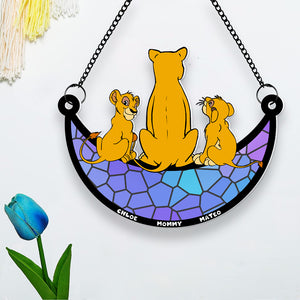 Personalized Gifts For Mom Suncatcher Window Hanging Ornament 04NADT260424 Mother's Day - Ornaments - GoDuckee