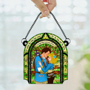 Personalized Gifts For Couple Suncatcher Ornament 06TGDT221124HG