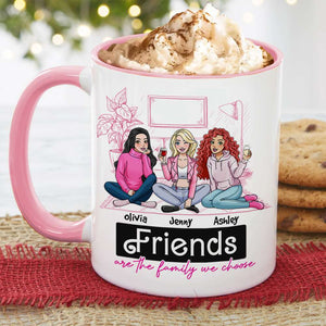 Friends Are The Family We Choose, Gift For Friends, Personalized Mug, Drinking Friends Mug 05NAHN050124HH - Coffee Mug - GoDuckee