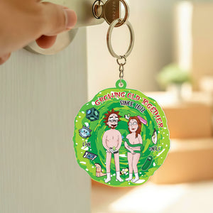 Personalized Gifts For Couple Keychain Old Together Couple Portal 04xqpu180724hg - Keychains - GoDuckee