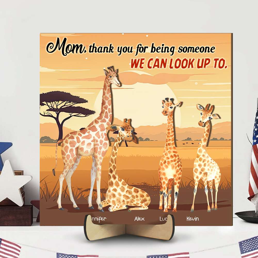 Mom 02kahn110324 Personalized Wood Sign - Wood Signs - GoDuckee