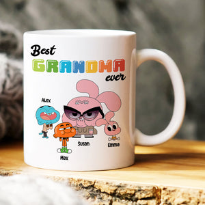 Best Grandma Ever, Gift For Grandma, Personalized Mug, Granny And Kids Mug 04DNHN170423 - Coffee Mug - GoDuckee