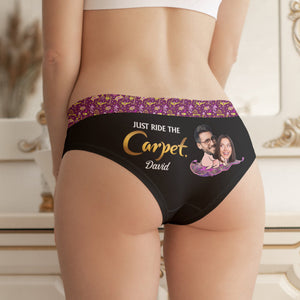 Just Ride The Carpet, Couple Gift, Personalized Men & Women Boxer, Naughty Couple Boxer 02HTHN291223 - Boxer Briefs - GoDuckee