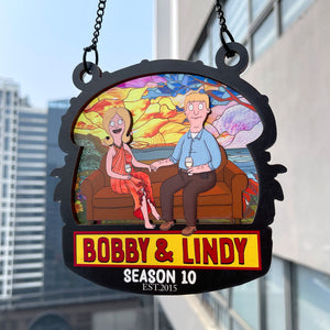 Personalized Anniversary Gifts For Couple Window Hanging Suncatcher Ornament 03OHLU040325PA - Ornament - GoDuckee