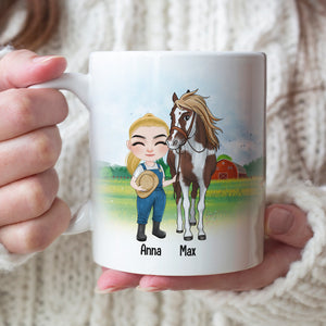 A Wise Woman Once Said I'm Getting A Horse - Personalized Mug - Gift For Horse Lovers - Coffee Mug - GoDuckee