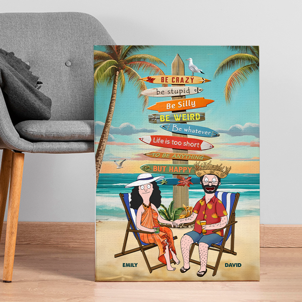 Personalized Gifts For Couple Canvas Print Life Is Too Short 01xqpu120225pa - Poster & Canvas - GoDuckee