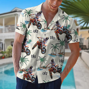 Racing Personalized Hawaiian Shirt With Tropical Pattern (New) - Hawaiian Shirts - GoDuckee