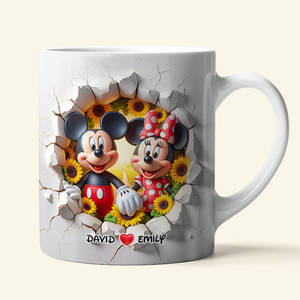 Mouse Couple Mug - Personalized Gifts For Couple 08hupu140425 - Coffee Mug - GoDuckee