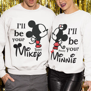 Couple Gift, Personalized Couple Shirt, Mouse Couple Kissing Shirt 04OHPO080723 - Shirts - GoDuckee